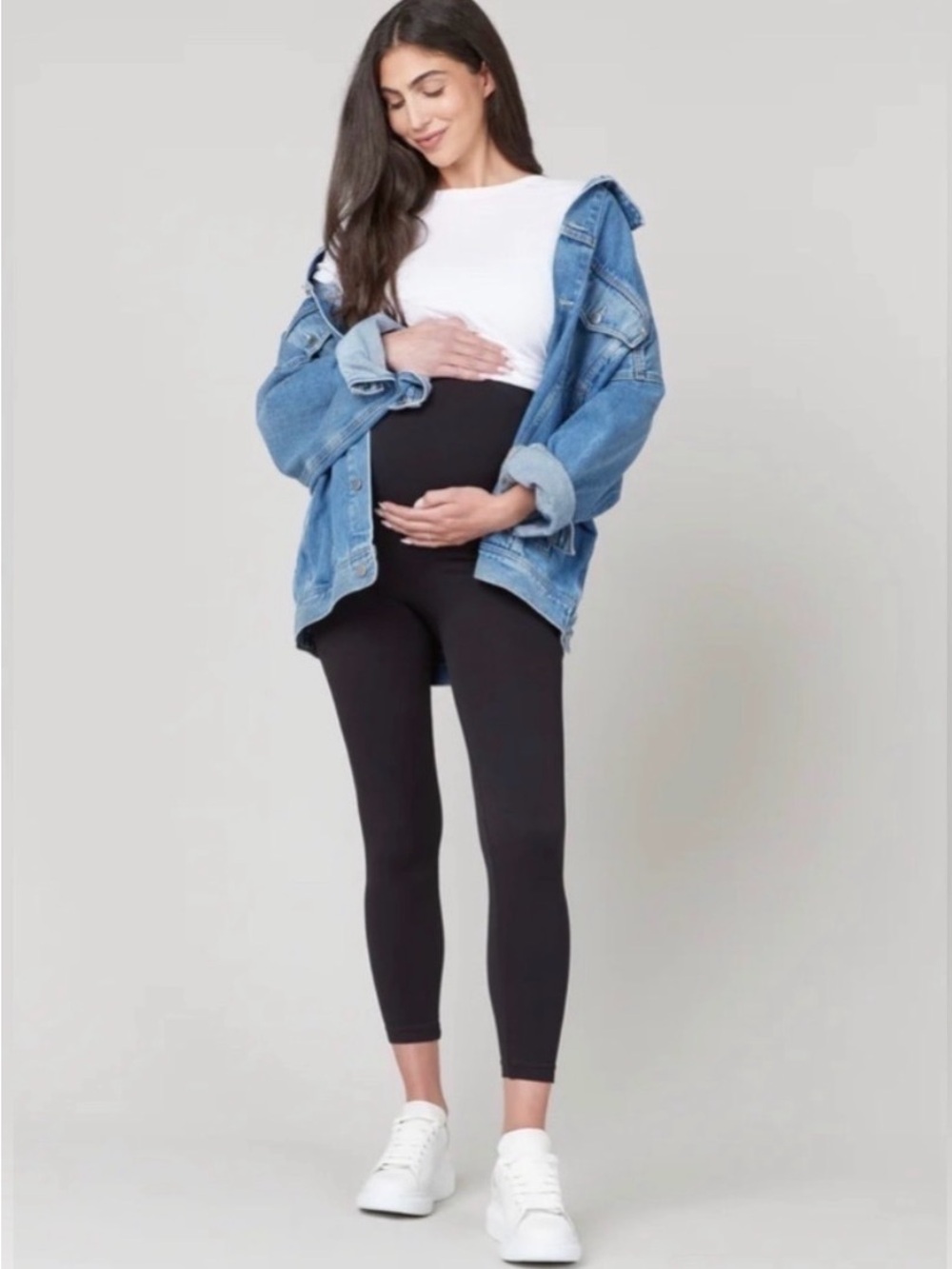 SPANX Maternity Black High-Rise Shaping Leggings